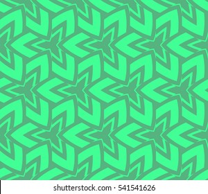 Abstract background. Vector seamless pattern. Green geometric seamless pattern in modern stylish