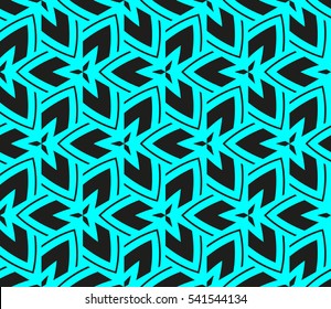Abstract background. Vector seamless pattern. Blue geometric seamless pattern in modern stylish