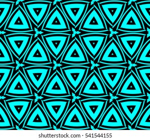 Abstract background. Vector seamless pattern. Blue geometric seamless pattern in modern stylish