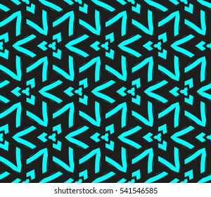 Abstract background. Vector seamless pattern. Blue geometric seamless pattern in modern stylish