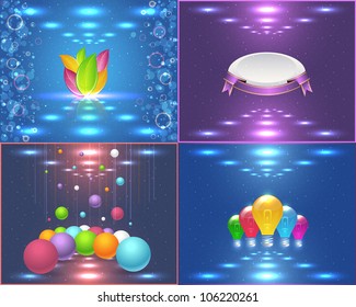 Abstract background Vector Set