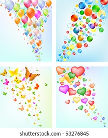 Abstract background vector set