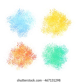 Abstract background. Vector set of colorful splashes. EPS 10.