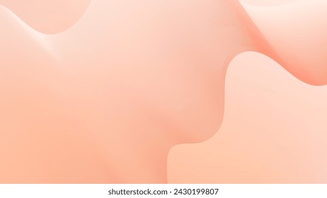 Fondo abstracto vector conjunto naranja, pelusa de melocotón con ondas dinámicas para el diseño de la boda. Fondo futurista con líneas onduladas de red. Plantilla premium con rayas y banner de malla degradada, cartel.