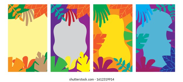 Abstract background vector set. Seasonal background. backgrround design template