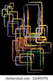 Abstract Background Vector Square - colorful