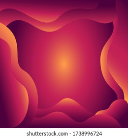 Abstract Background Vector. Square Abstract Fluid illustration.