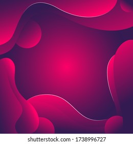 Abstract Background Vector. Square Abstract Fluid illustration.