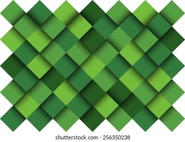 Abstract background, Vector, stylized green nature. 