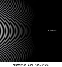 Abstract background, vector template for your ideas, monochromatic lines texture, waved lines texture
