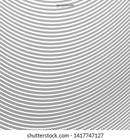 Abstract background, vector template for your ideas, monochromatic lines texture, waved lines texture