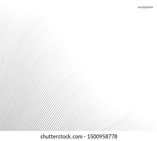 Abstract background, vector template for your ideas, monochromatic lines texture, waved lines texture