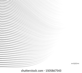 Abstract background, vector template for your ideas, monochromatic lines texture, waved lines texture