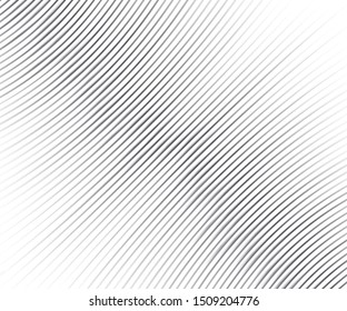 Abstract background, vector template for your ideas, monochromatic lines texture, waved lines texture