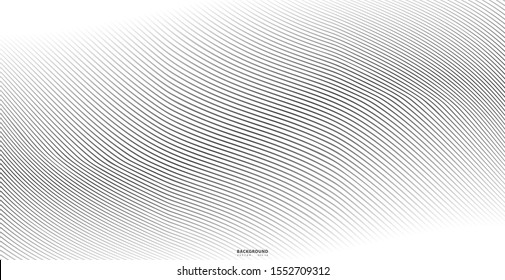 Abstract background, vector template for your ideas, monochromatic lines texture, waved lines texture