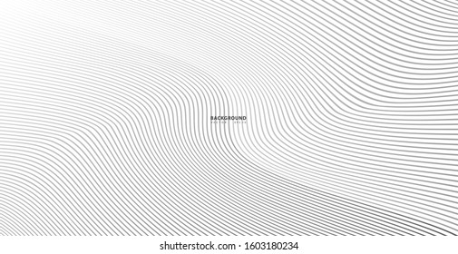 Abstract background, vector template for your ideas, monochromatic lines texture, waved lines texture