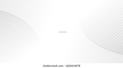Abstract background, vector template for your ideas, monochromatic lines texture, waved lines texture