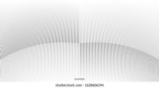 Abstract background, vector template for your ideas, monochromatic lines texture, waved lines texture