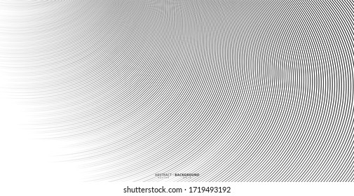 Abstract background, vector template for your ideas, monochromatic lines texture, waved lines texture