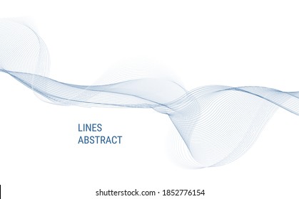 Abstract background, vector template for your ideas, monochromatic lines texture, waved lines texture