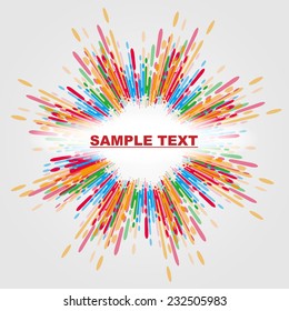 abstract background vector with text space