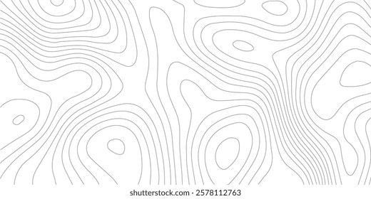 Abstract background vector and topographic patter line map background. silver line topography map contour background, geographic grid.
