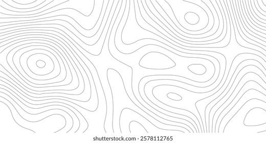 Abstract background vector and topographic patter line map background. silver line topography map contour background, geographic grid.
