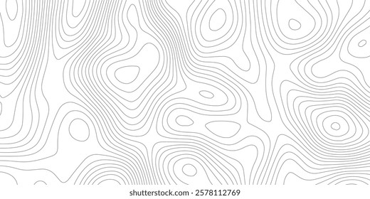 Abstract background vector and topographic patter line map background. silver line topography map contour background, geographic grid.
