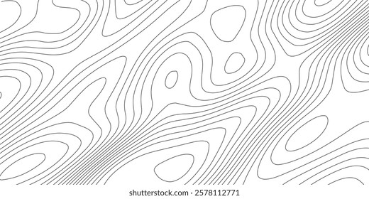 Abstract background vector and topographic patter line map background. silver line topography map contour background, geographic grid.
