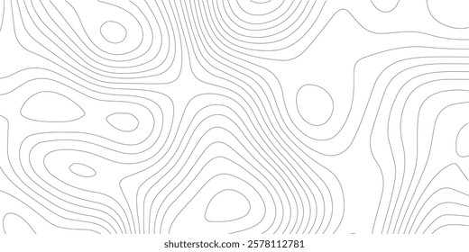 Abstract background vector and topographic patter line map background. silver line topography map contour background, geographic grid.
