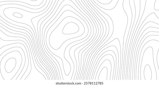 Abstract background vector and topographic patter line map background. silver line topography map contour background, geographic grid.
