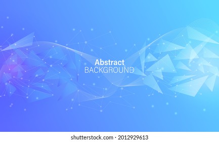 Abstract background vector with triangle light effect broken glass in elegant color