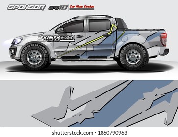 abstract background vector for truck, car wrap design and vehicle livery 