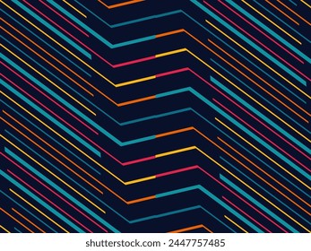 Abstract background vector, vintage geometric lines design, simple colorful lines classic grunge wallpaper.