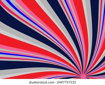 Abstract background vector, vintage geometric lines design, simple colorful lines classic grunge wallpaper.