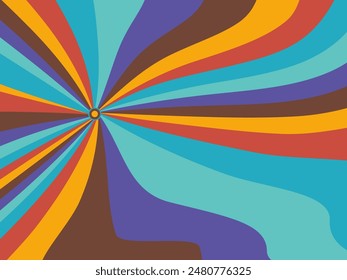 Vector de fondo Abstractas, diseño de líneas geométricas vintage, líneas simples y coloridas Fondo de pantalla grunge clásico.