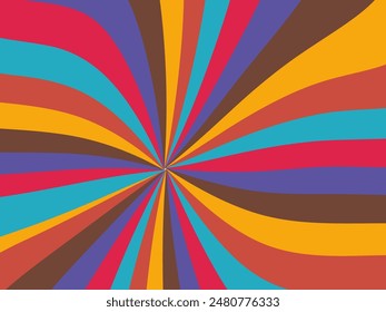 Abstract background vector, vintage geometric lines design, simple colorful lines classic grunge wallpaper.