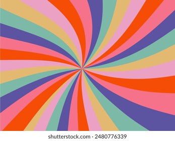 Vector de fondo Abstractas, diseño de líneas geométricas vintage, líneas simples y coloridas Fondo de pantalla grunge clásico.