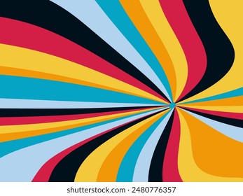 Abstract background vector, vintage geometric lines design, simple colorful lines classic grunge wallpaper.