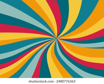 Abstract background vector, vintage geometric lines design, simple colorful lines classic grunge wallpaper.