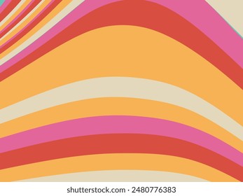 Abstract background vector, vintage geometric lines design, simple colorful lines classic grunge wallpaper.