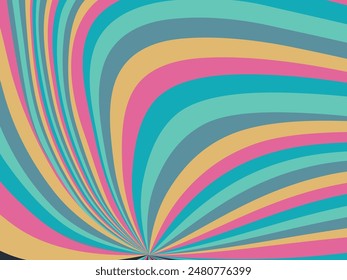 Abstract background vector, vintage geometric lines design, simple colorful lines classic grunge wallpaper.