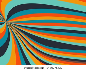 Vector de fondo Abstractas, diseño de líneas geométricas vintage, líneas simples y coloridas Fondo de pantalla grunge clásico.