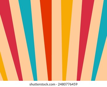 Abstract background vector, vintage geometric lines design, simple colorful lines classic grunge wallpaper.