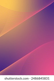 Abstract background vector violet with dynamic waves for wedding design. Futuristic technology backdrop with network wavy lines. Premium template with stripes, gradient mesh for banner, poster.