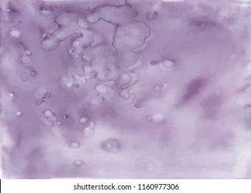 Abstract background vector watercolor light ultra violet. Tracing of of the real watercolor work.  