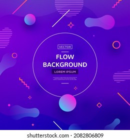 Abstract background vector wave dynamic texture graphic modern flow background