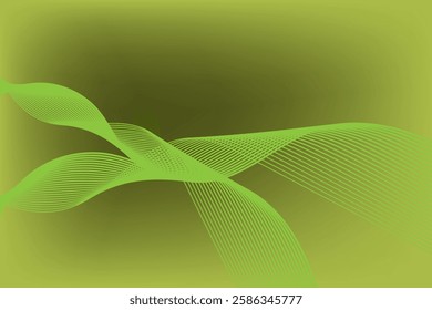 Abstract background of Vector wave lines flowing dynamic colorful isolated on background