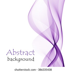 Abstract background with vector wave purple