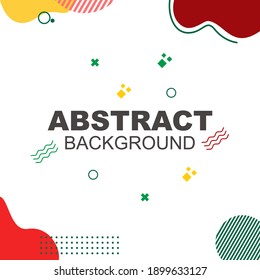 Abstract background vector in white color with dots and strips element